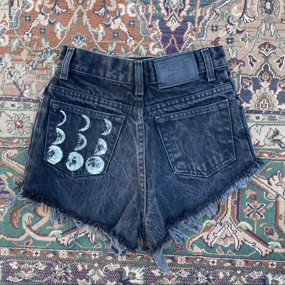 Hand Painted vintage cut offs